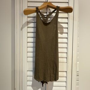 NSF Olive Strappy Tank Top